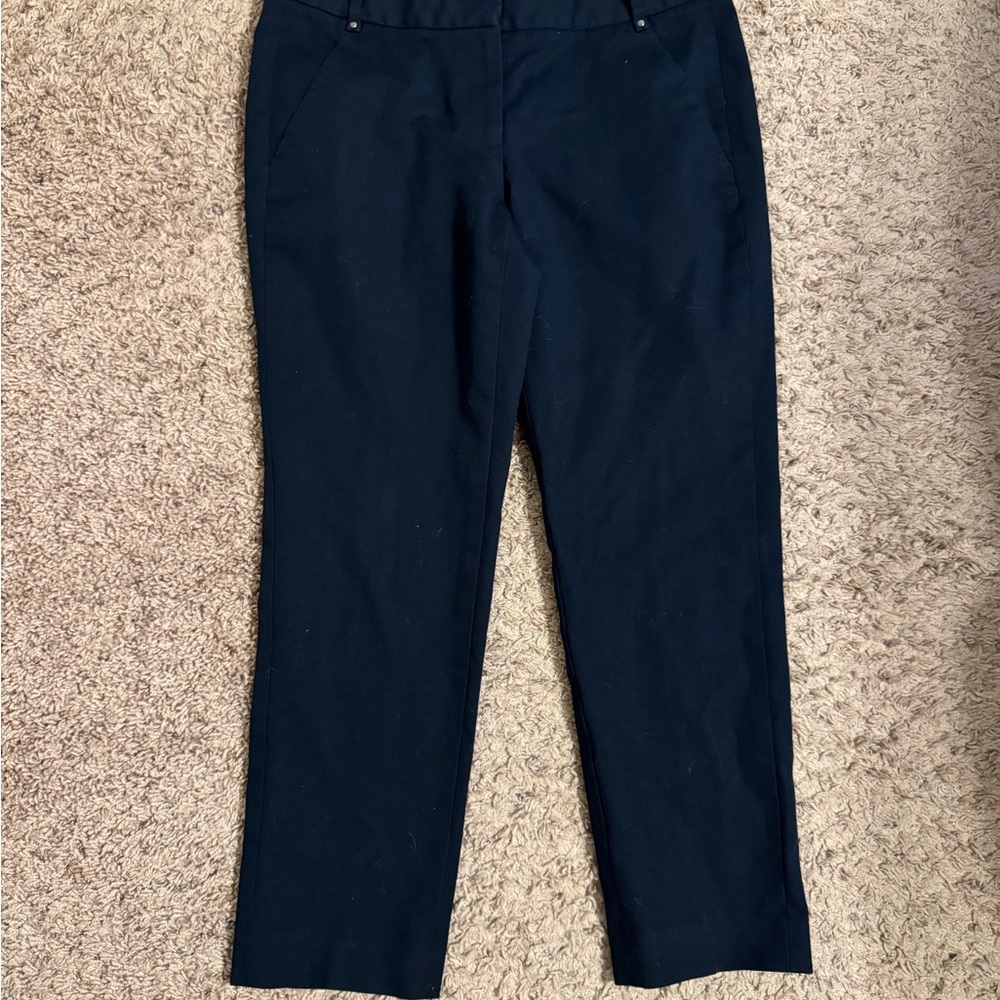 Tahari Navy EUC Ankle Pants